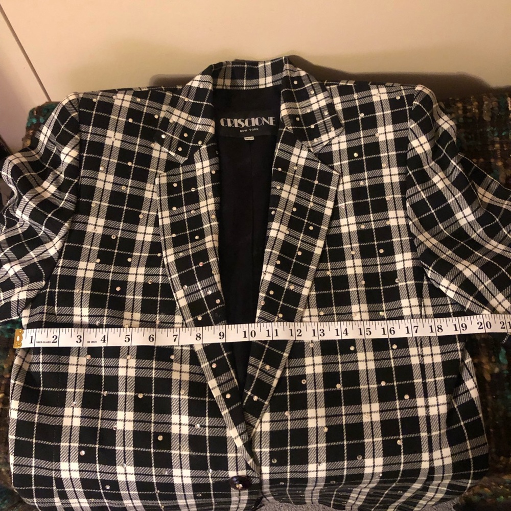 Vintage 1980’s Criscione NY Plaid Blazer - Picture 10 of 14
